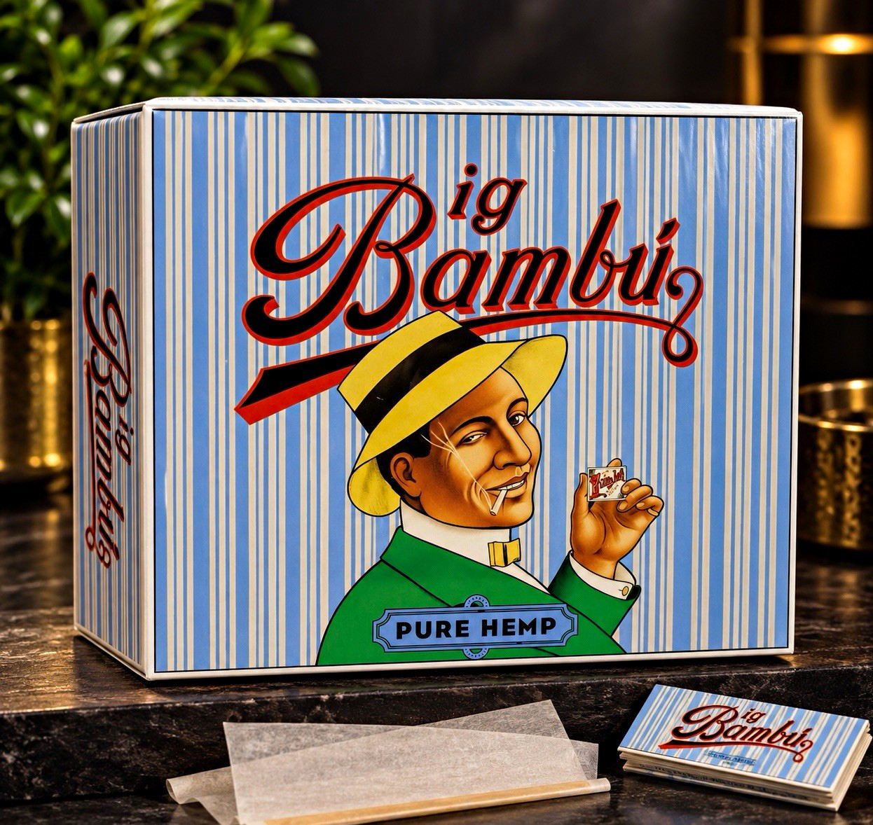 Bambu Big Pure Hemp Rolling Papers Box Pack NEW BOX SEALED Bambu Big Pure Hemp Rolling Papers Box Pack NEW BOX SEALED