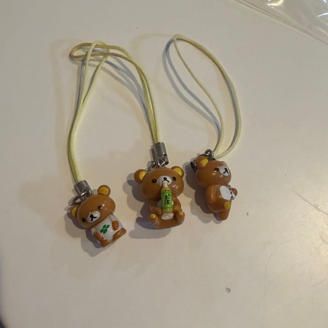 Rilakkuma Oi Ocha Dopey Straps 3pcs 2000s Ito En 14+ Soft Mascot