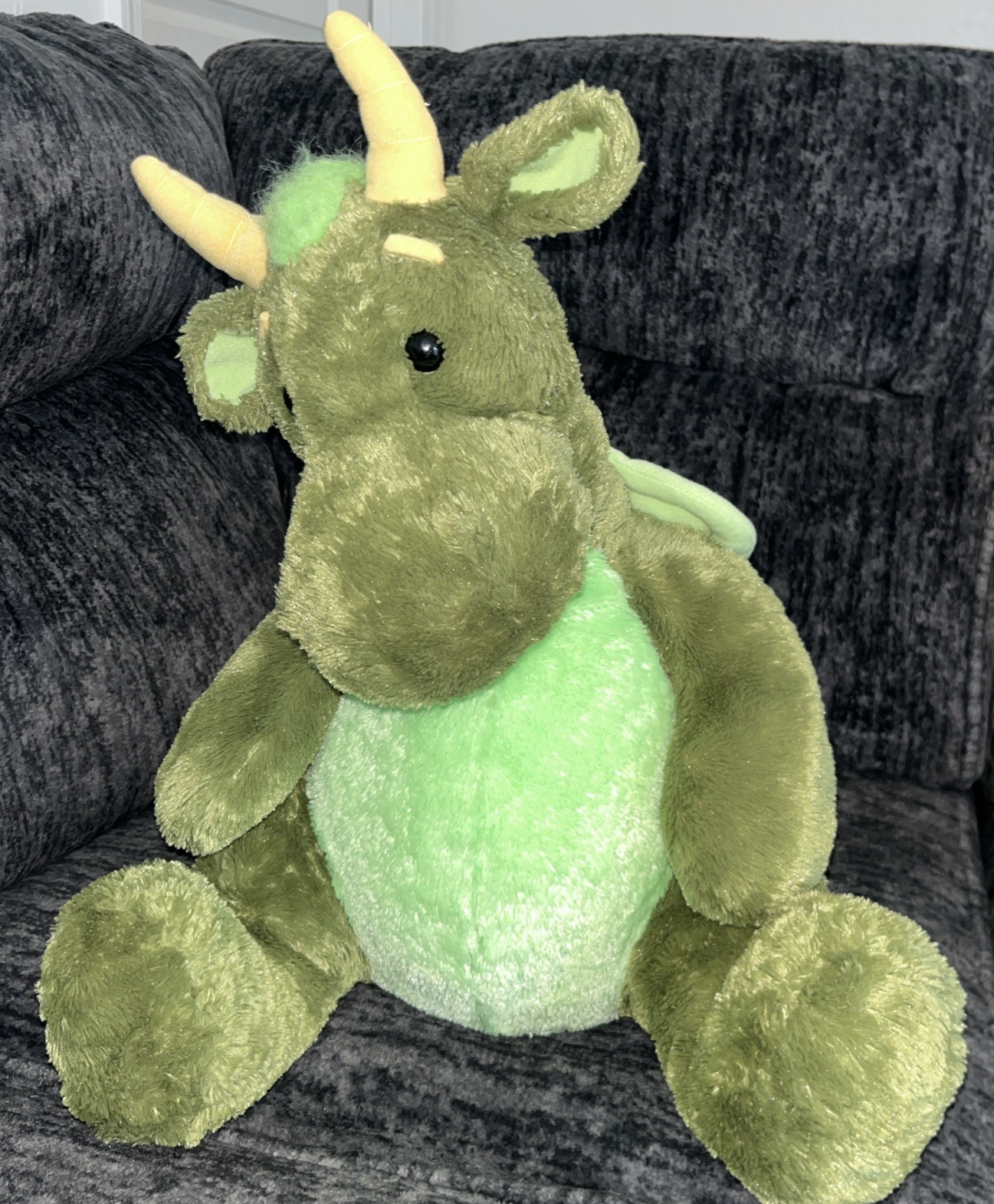 Vintage Cuddle Factory Adorable Green Dragon Soft Toy 22\