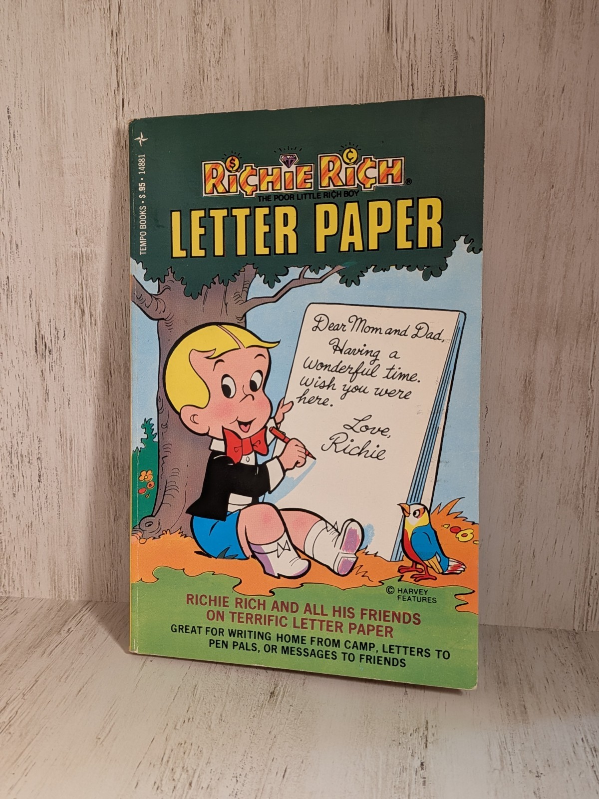 Vintage Richie Rich Letter Paper 1978 Used Incomplete