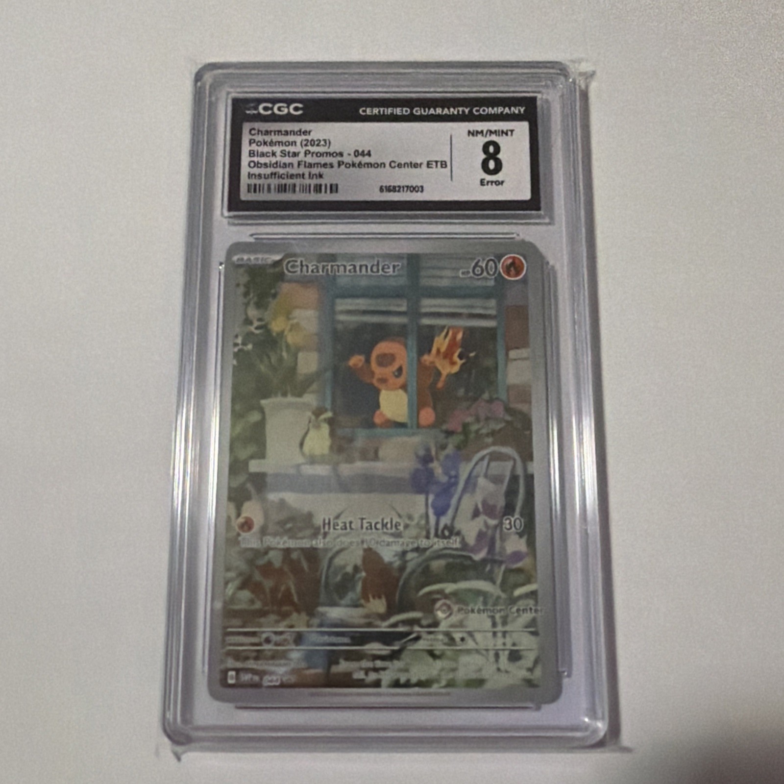 2023 Black Star Promo Obsidian Flames ETB Pokemon Center Charmander CGC 8 ERROR