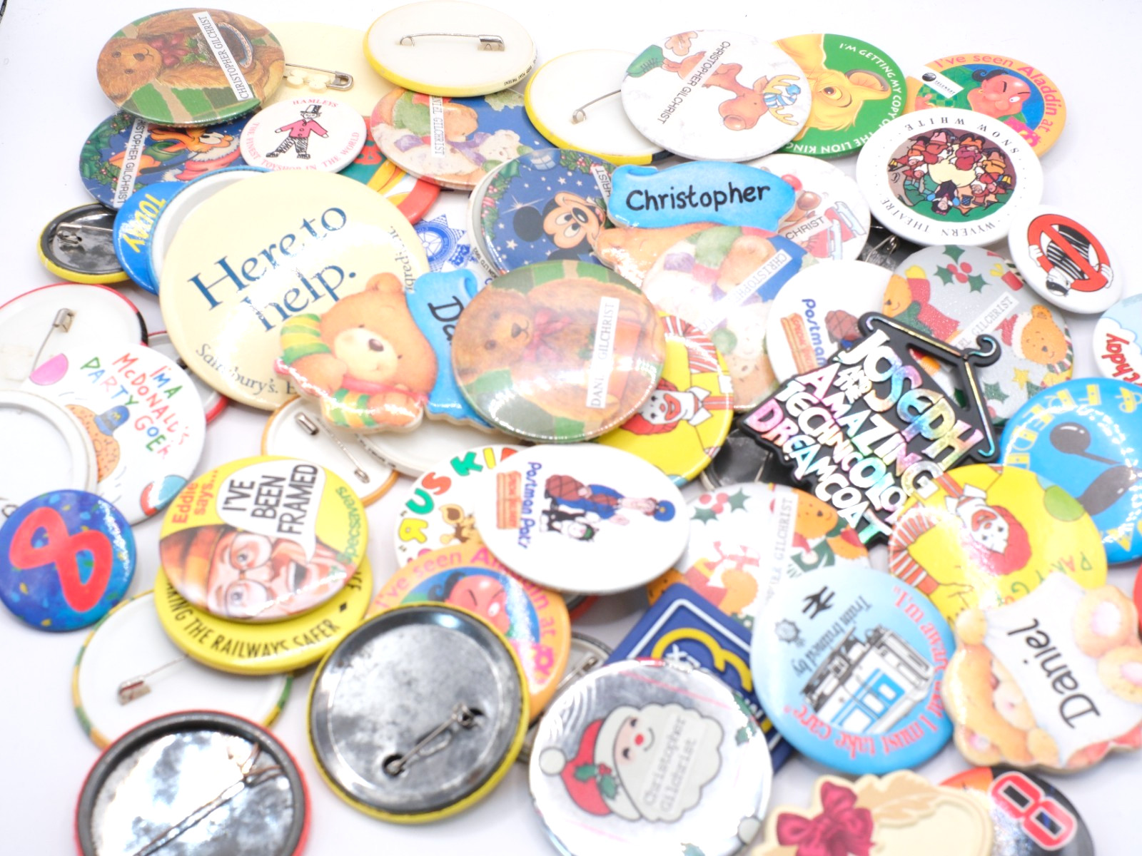 Job Lot of Vintage Button Badges