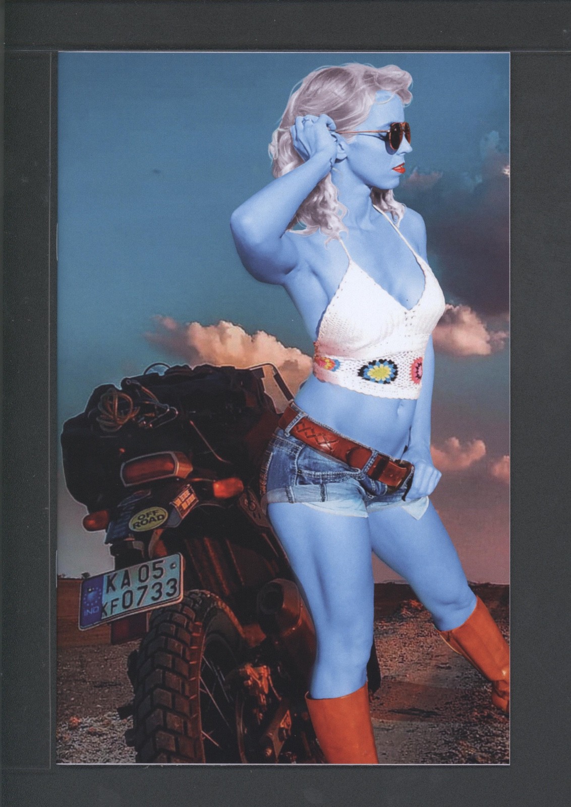 Living Dead Girl #1 Jamie Lynn Motorcycle Desert Virgin Fate68 Comic