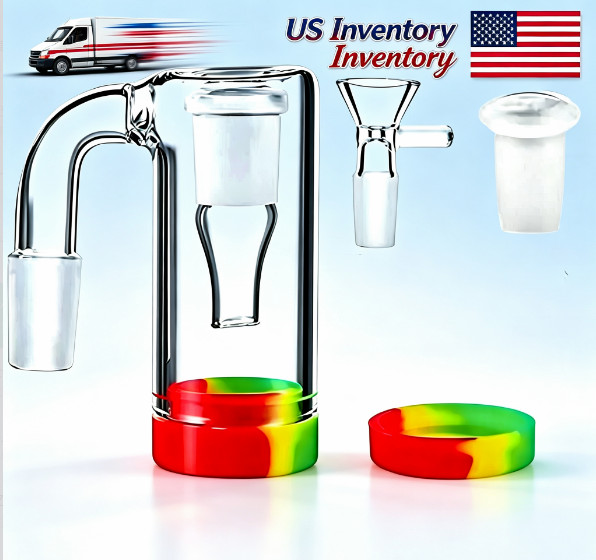 90° Glass Ash  Glass  Attachment for Water Pipe Smoking , Set of 4.High quality