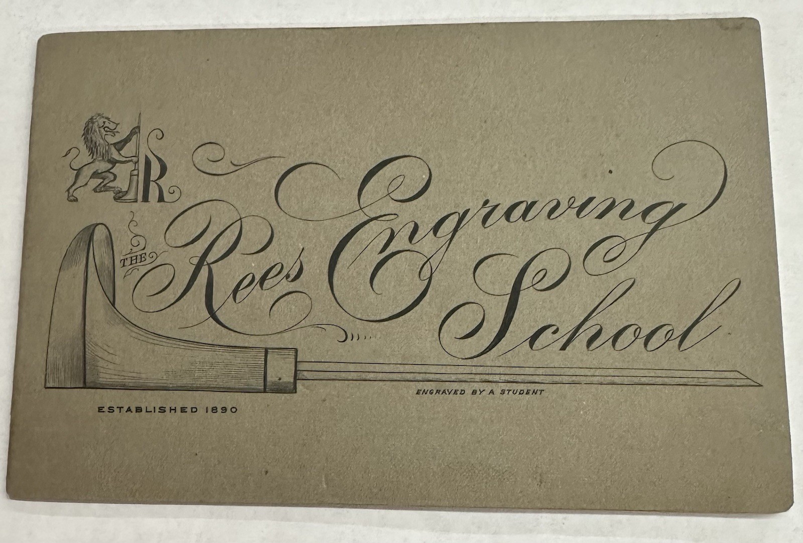 1900’s Rees Engraving School Est. 1890 Elmira, New York Trade School Booklet