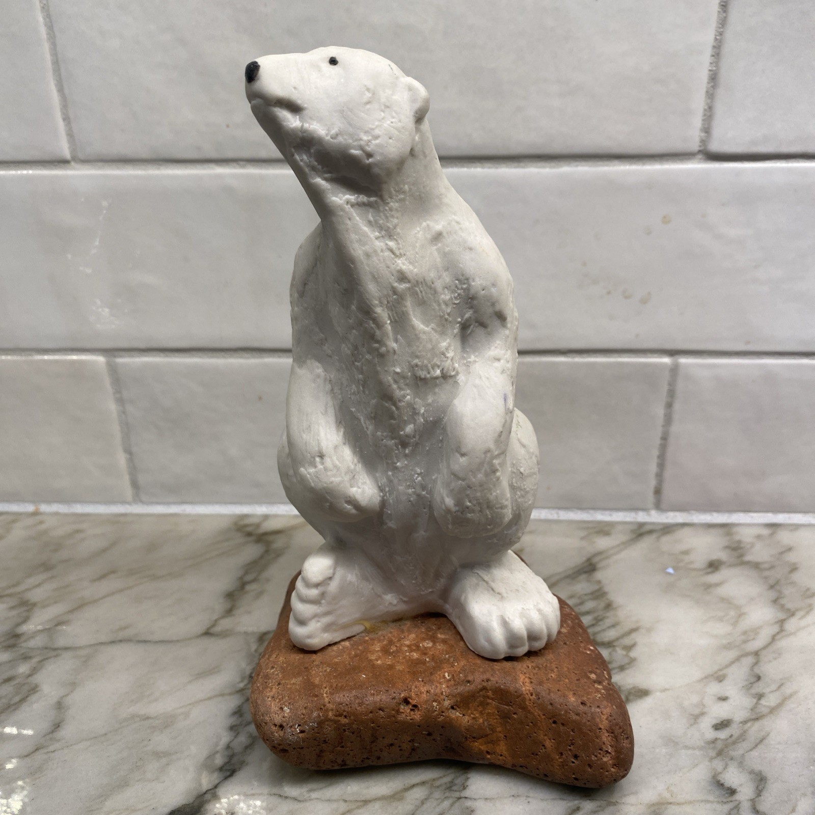 Vtg. Maigon Daga Studio Signed Polar Bear MCM Art Sculpture Stoneware Ceramic Vtg. Maigon Daga Studio Signed Polar Bear MCM Art Sculpture Stoneware Ceramic