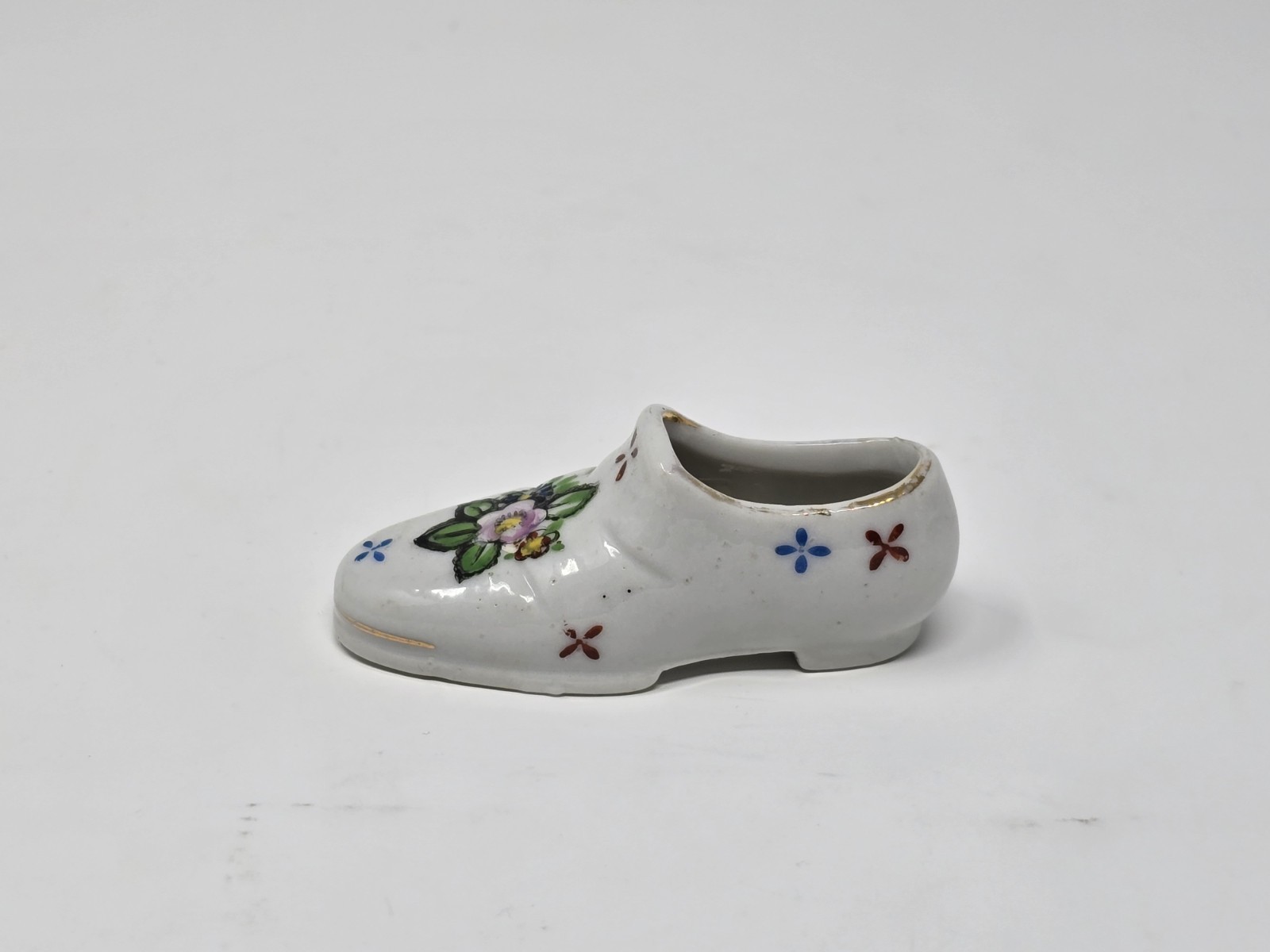 H. KATO Porcelain Occupied Japan Ceramic Shoe Slipper Figurine Vintage 