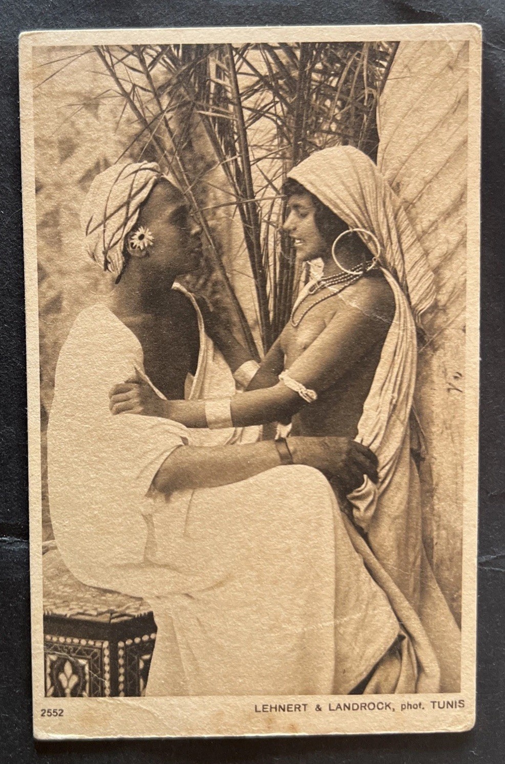 Agrome COLONY PC Lehnert & Landrock Tunis c1910 “AU HAREM” GIRL Risque (8162