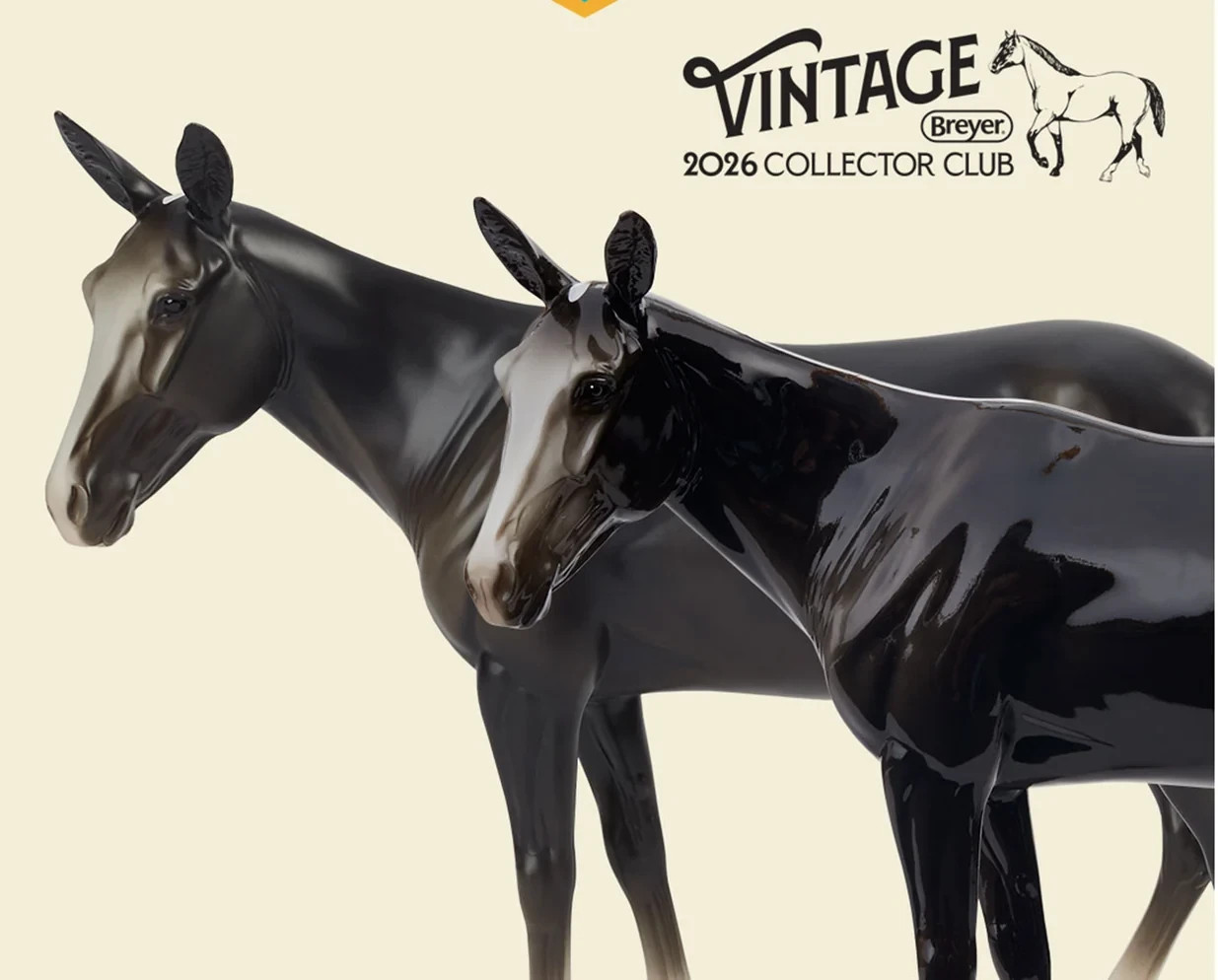 Breyer 2026 Vintage Club Special Run Mabel Charcoal Mule not horse