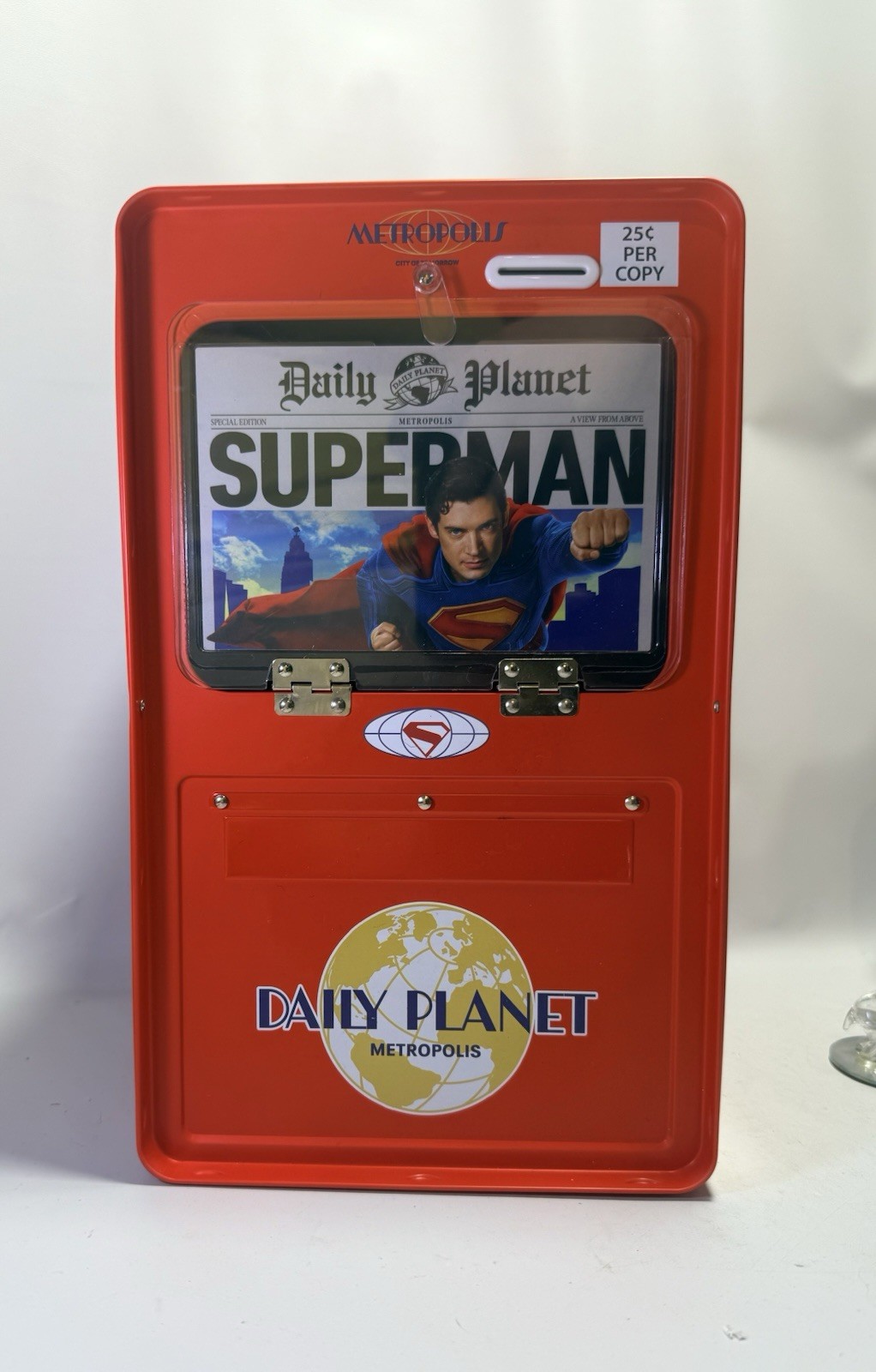 DC SUPERMAN KRYPTO 2025 NEWSPAPER STAND POPCORN BUCKET AMC THEATRE EXCLUSIVE