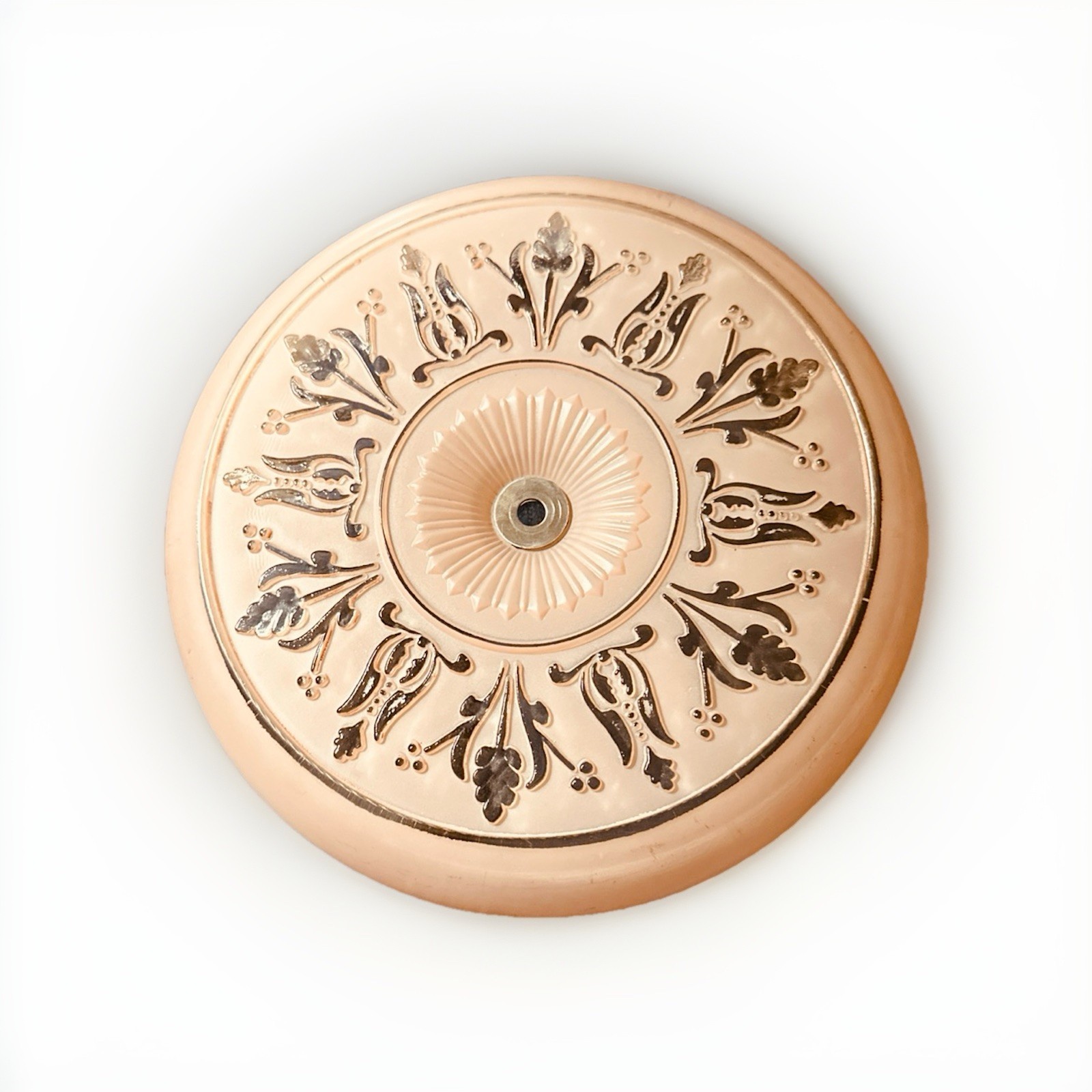 Vintage 1930\'s Art Deco Pink Glass Ceiling Light Shade