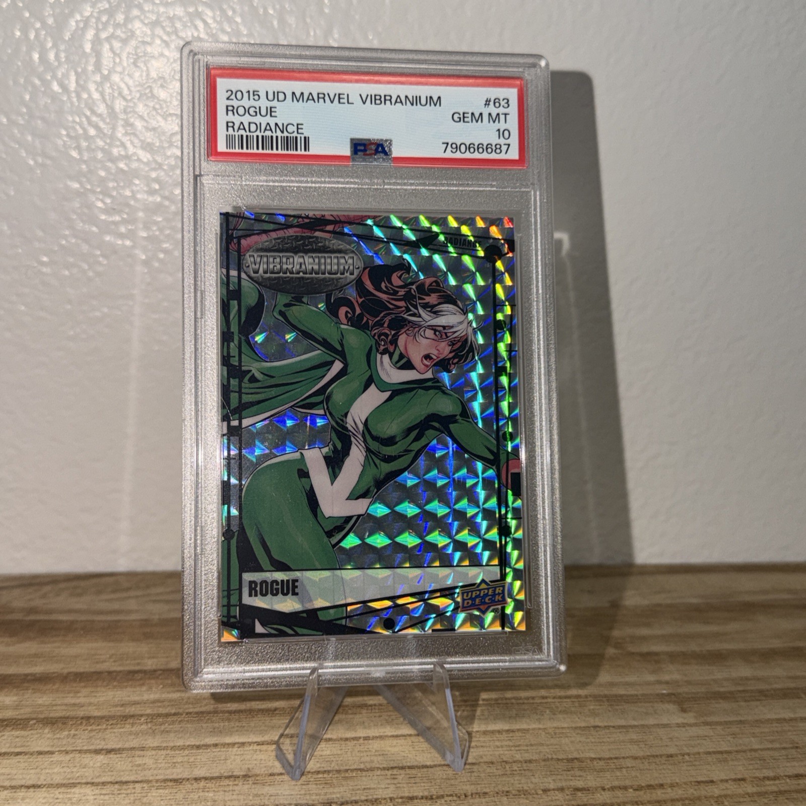 2015 Upper Deck Marvel Vibranium 63 Rogue Radiance /50 PSA 10 Gem Mint