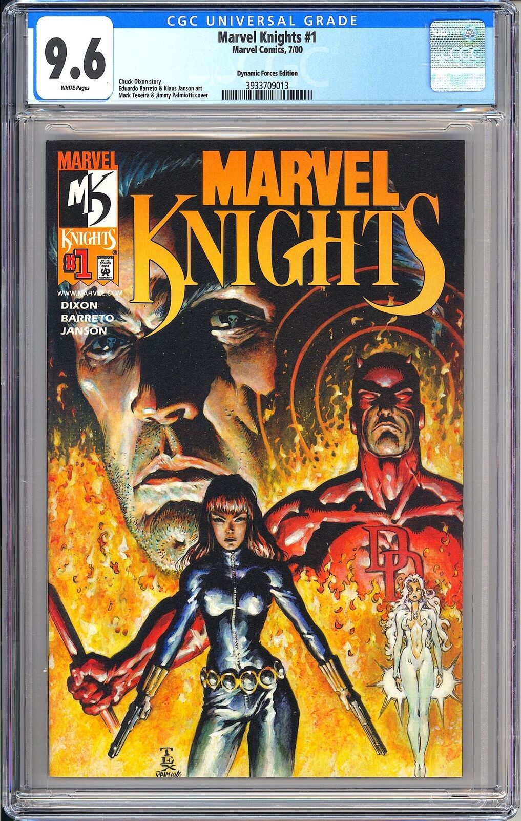 Marvel Knights #1 CGC 9.6 2000 3933709013 Dynamic Forces Variant