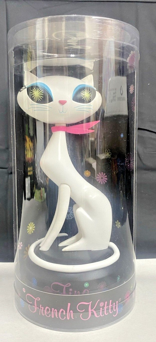 French Kitty Figure by Mighty Fine Cat Collectible In Package  2002 Vintage