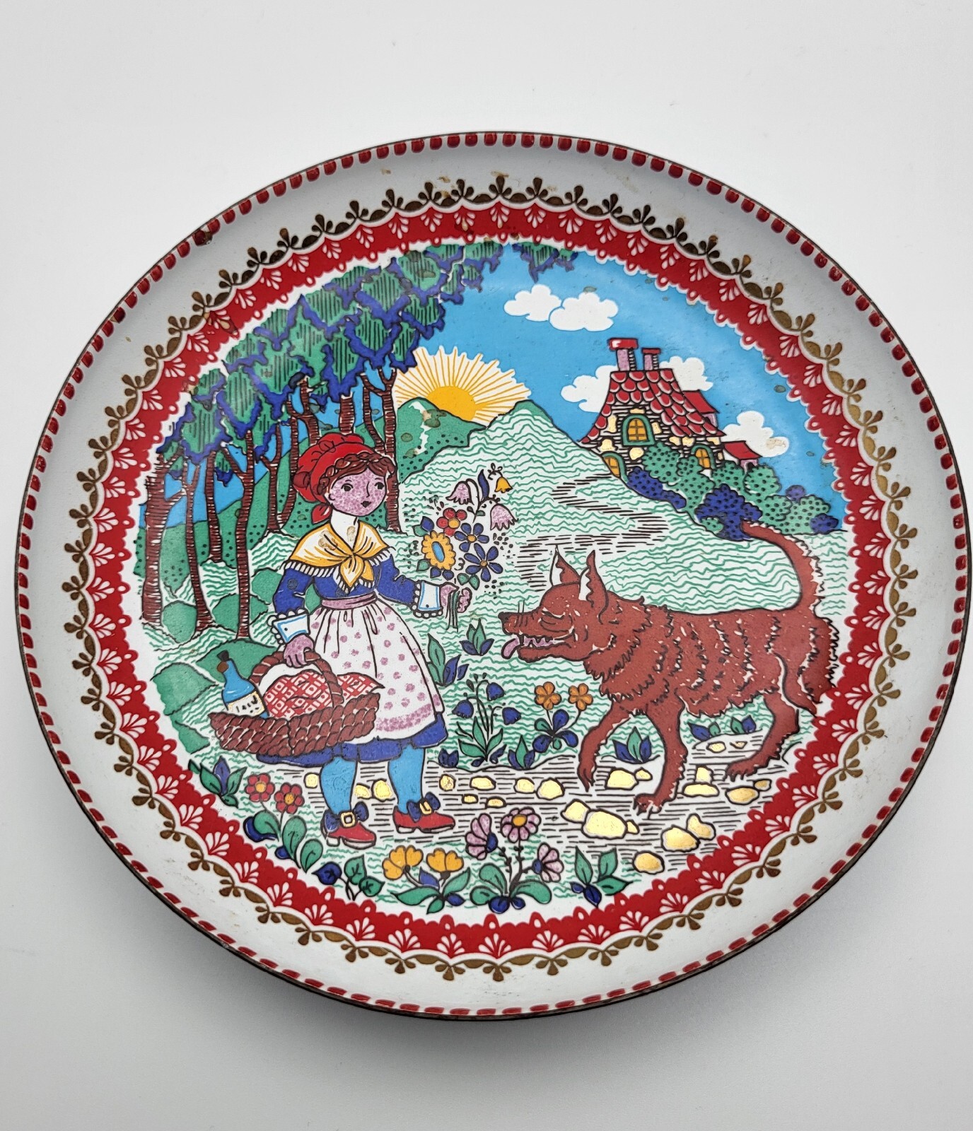 Vintage Steinbock Email Studio, trinket dish, handmade in Austria 5\