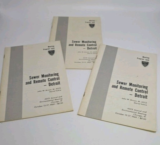 History -Detroit Michigan Sewer Historical Documents 1969 Maps And Diagrams