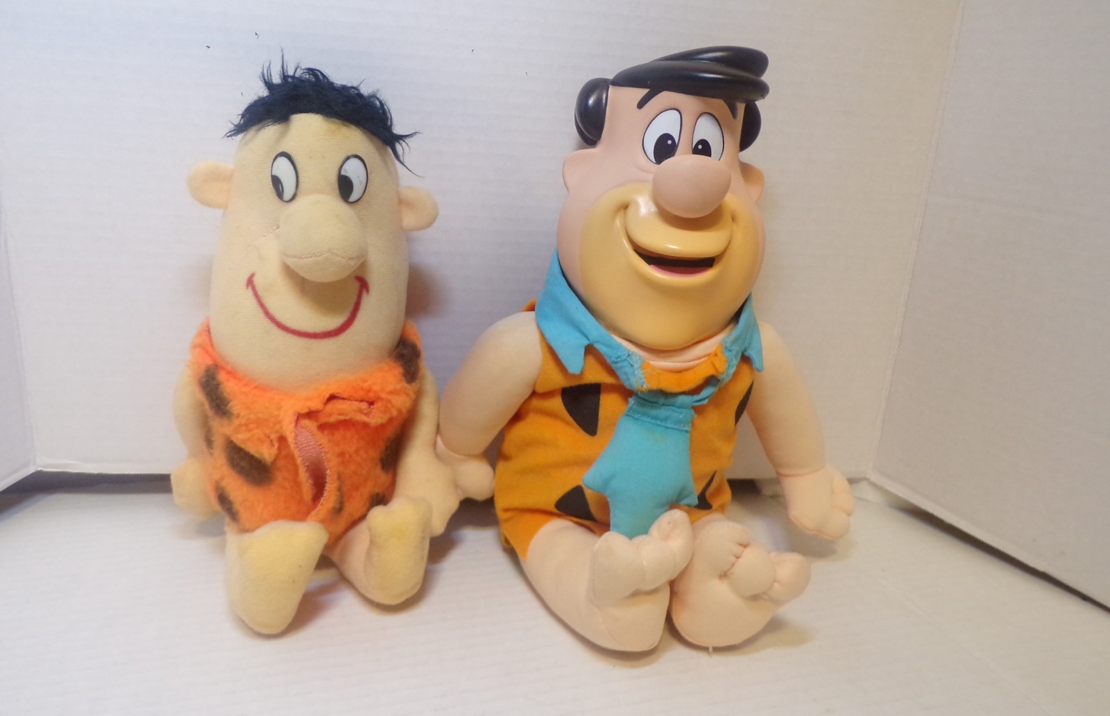 2 Vintage Fred Flintstones -   Mattel  1993  Vinyl Head & Knickerbocker 1972