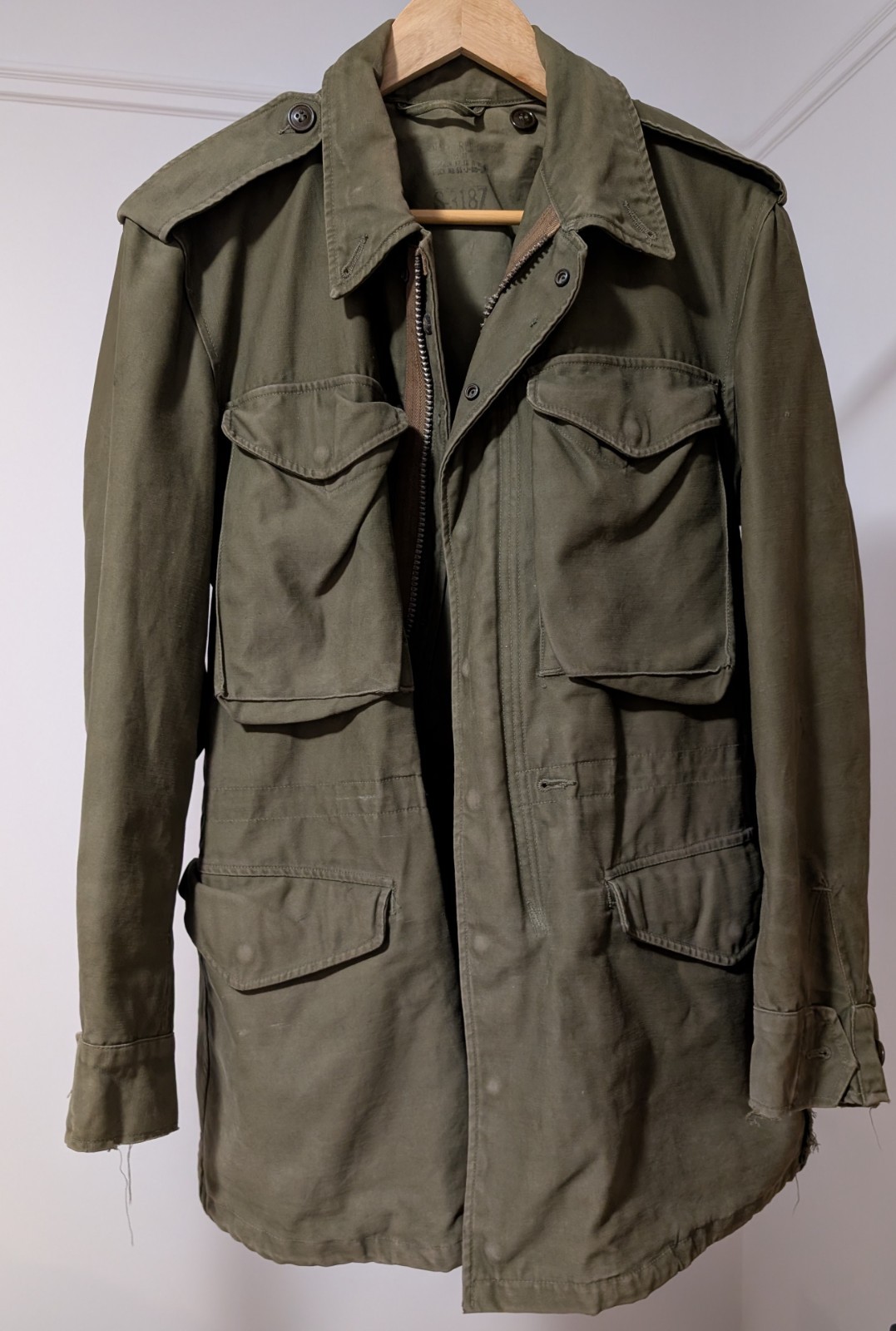 Vintage 1950s US Army Korean War M-1951 Sateen Field Jacket Size XS Regular M51