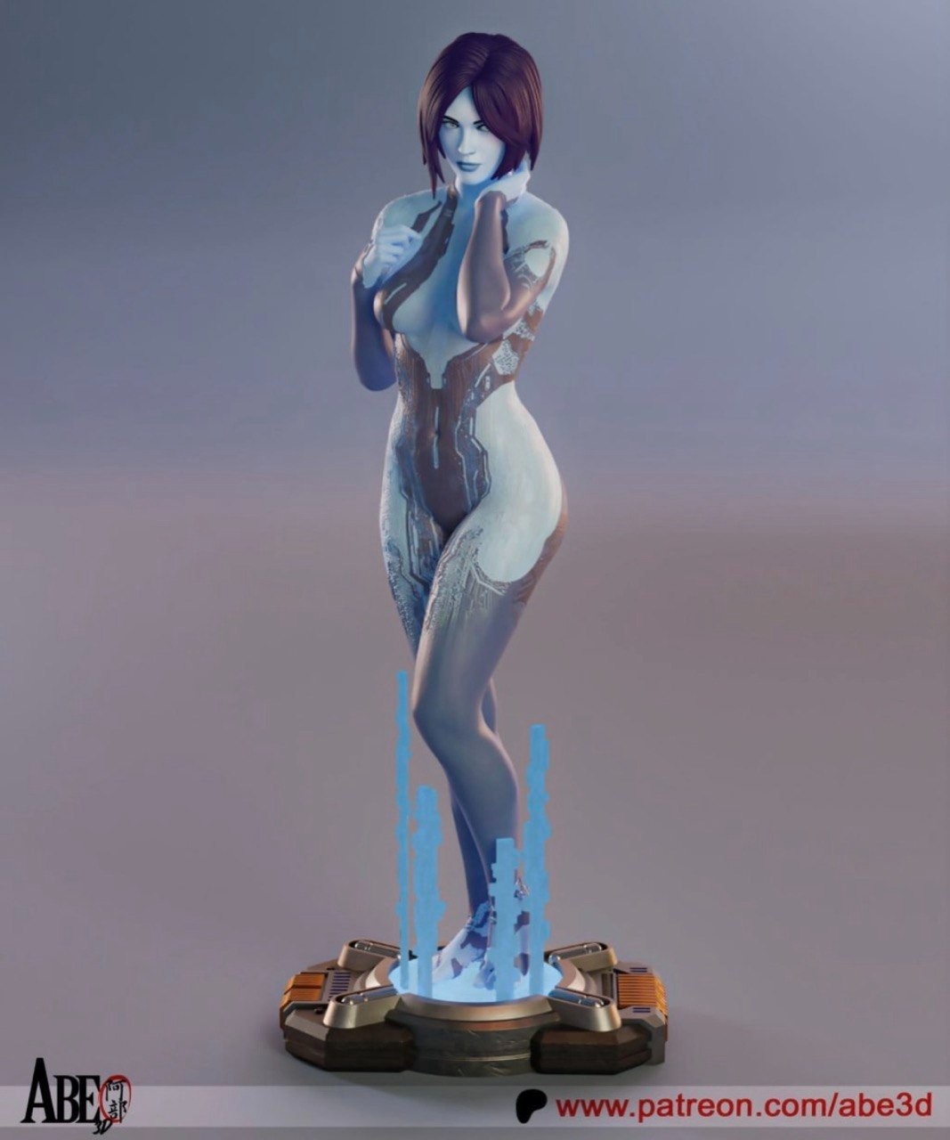 Cortana Halo Hand Painted Resin Figure - Collectible Display Statue