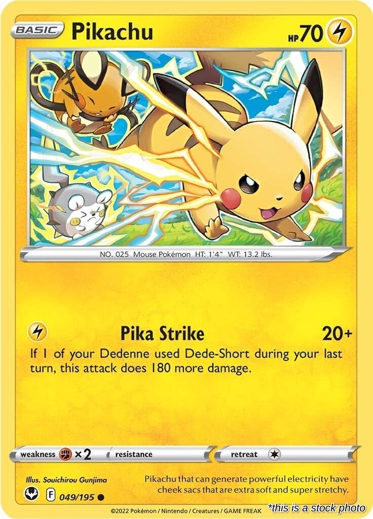 Pikachu : SWSH12 - 049/195 Heavily Played