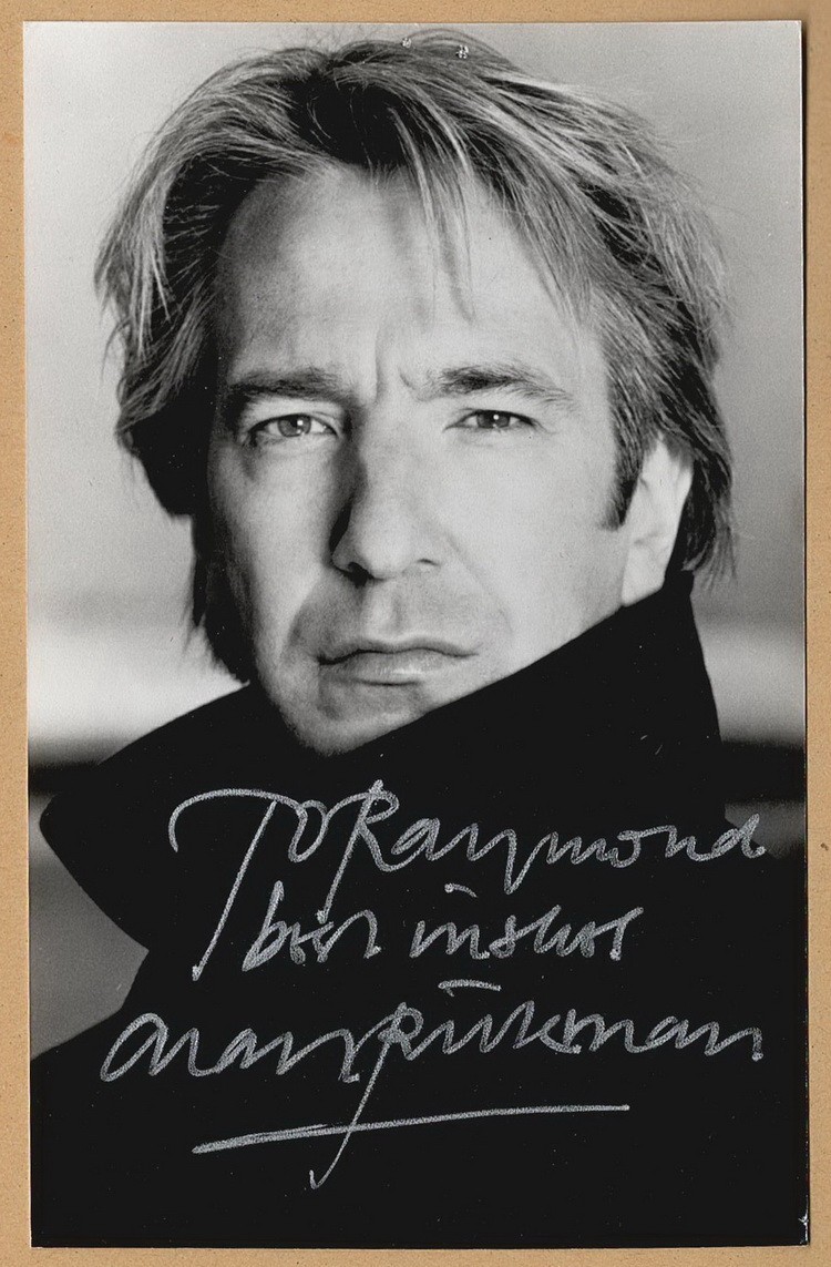 Alan Rickman (1946-2016) - Harry Potter - RARE authentic signed photo - COA