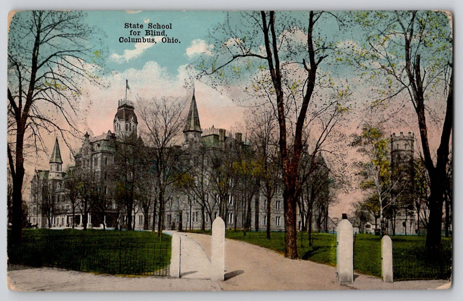 Ohio State School for the Blind Columbus OH Antique Postcard c1910s