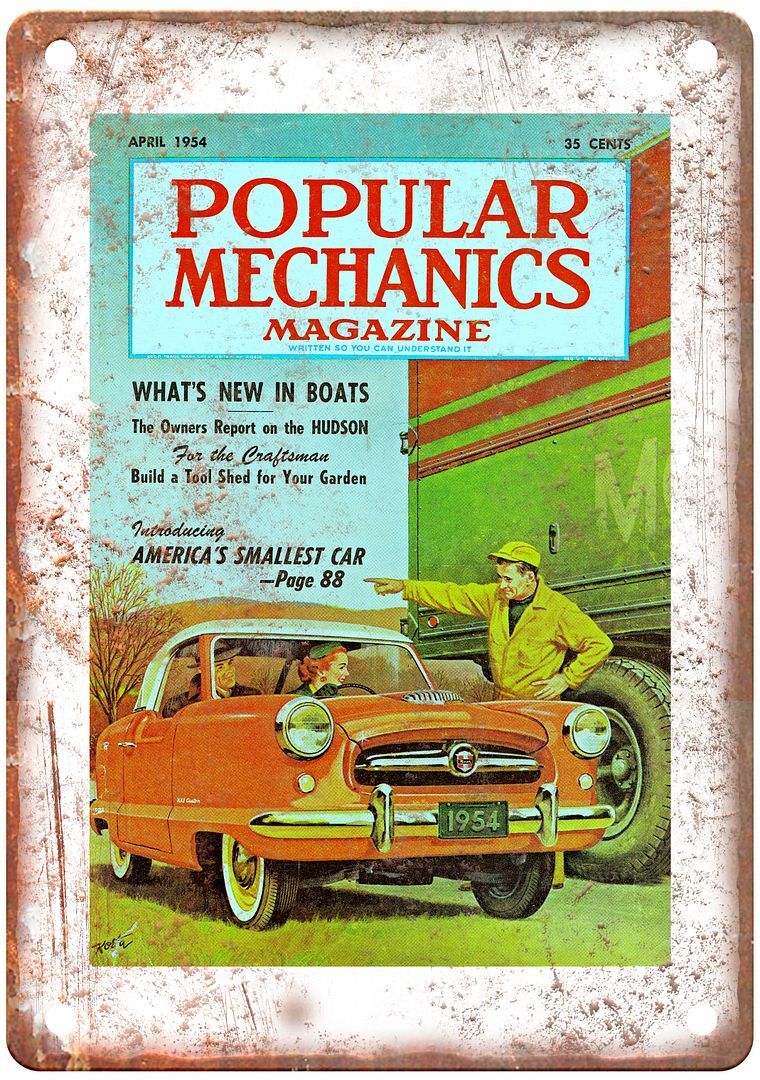 Vintage 1954 Nash Automobile Ad Retro Look Reproduction Metal Sign A3699
