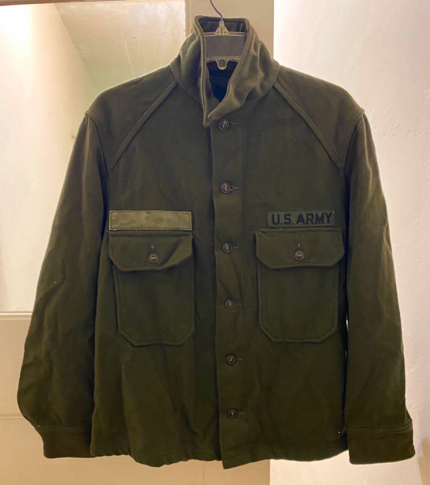 Vintage US Army OG-108 Heavy Wool Field Shirt Jacket Olive Drab Utility EUC M/L Vintage US Army OG-108 Heavy Wool Field Shirt Jacket Olive Drab Utility EUC M/L