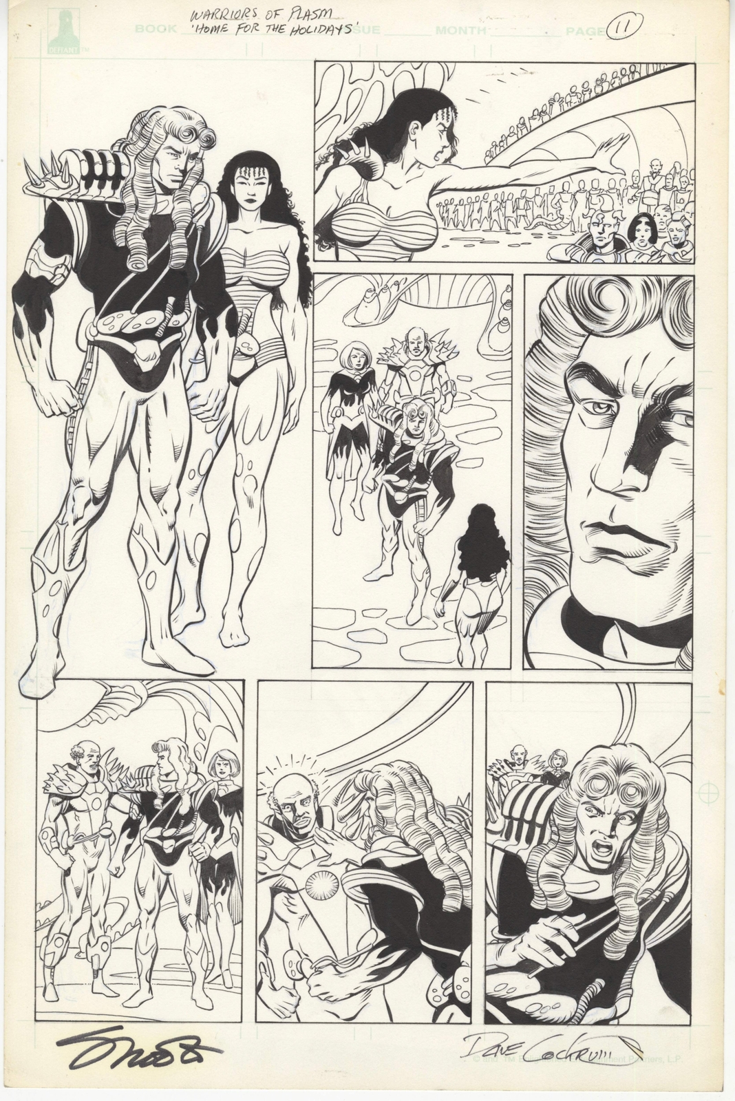 Warriors of Plasm Graphic Novel #1 pg 11 - Home for the Holidays Original Comic