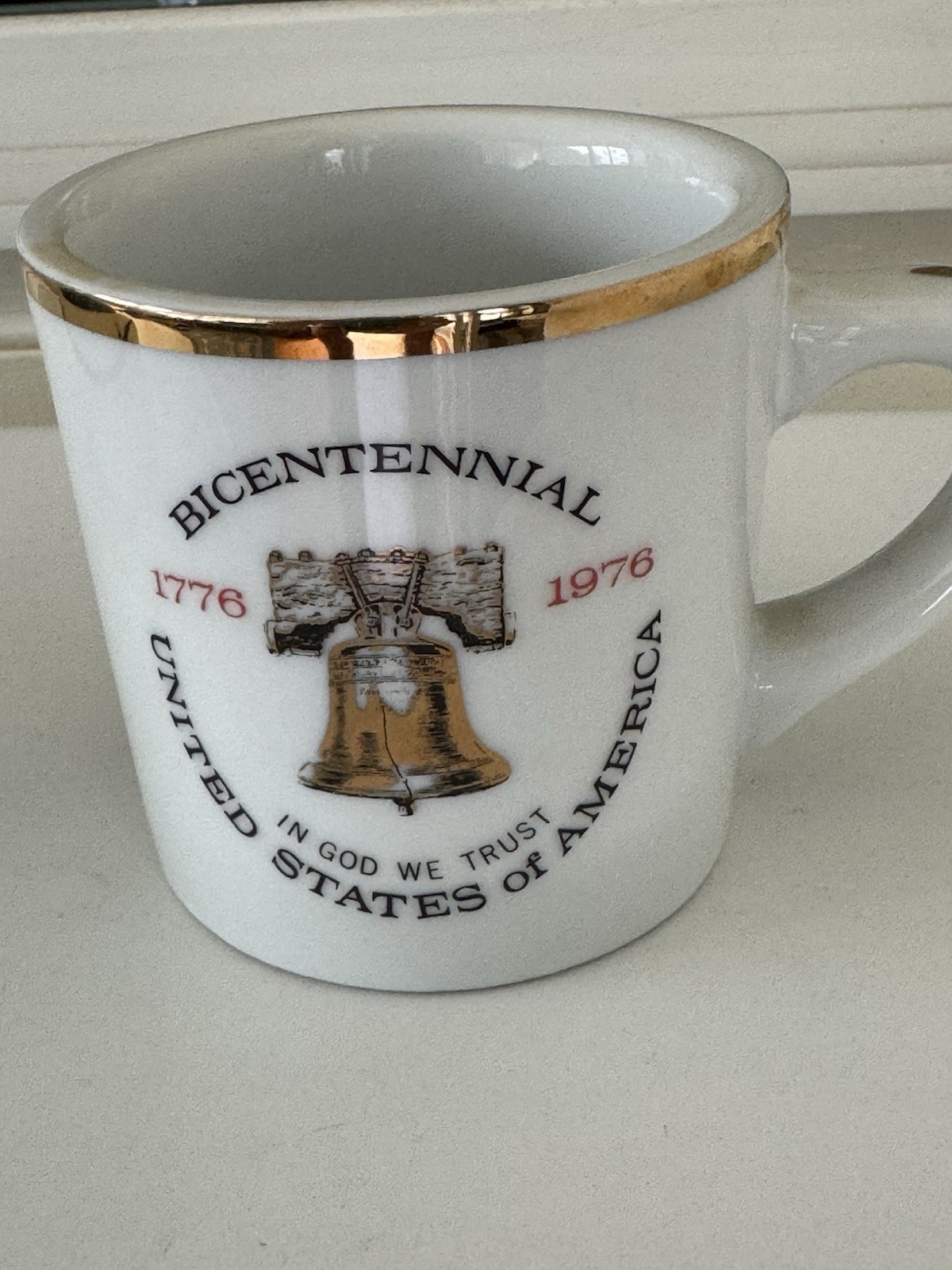 Vintage BICENTENNIAL 1976 United States of America Coffee Mug VILETTA\'S ARTS