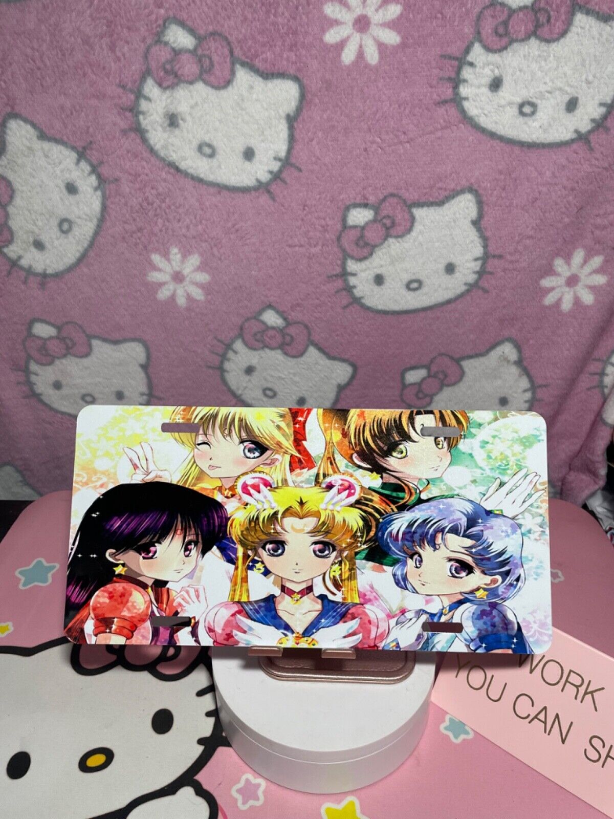 Sailor Moon anime Sublimated Custom License Plate.