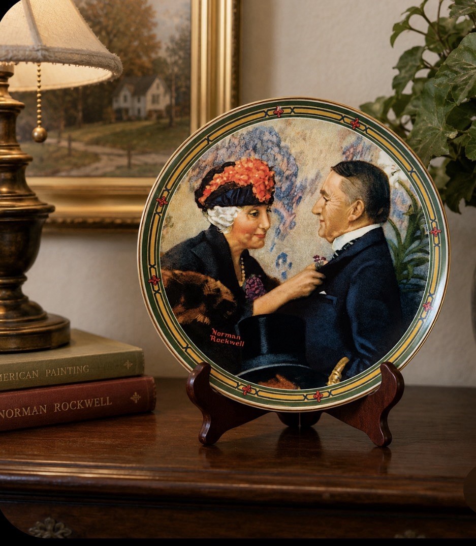 Norman Rockwell Love’s Reward Collector Plate 1987 Knowles Rockwell USA Dream