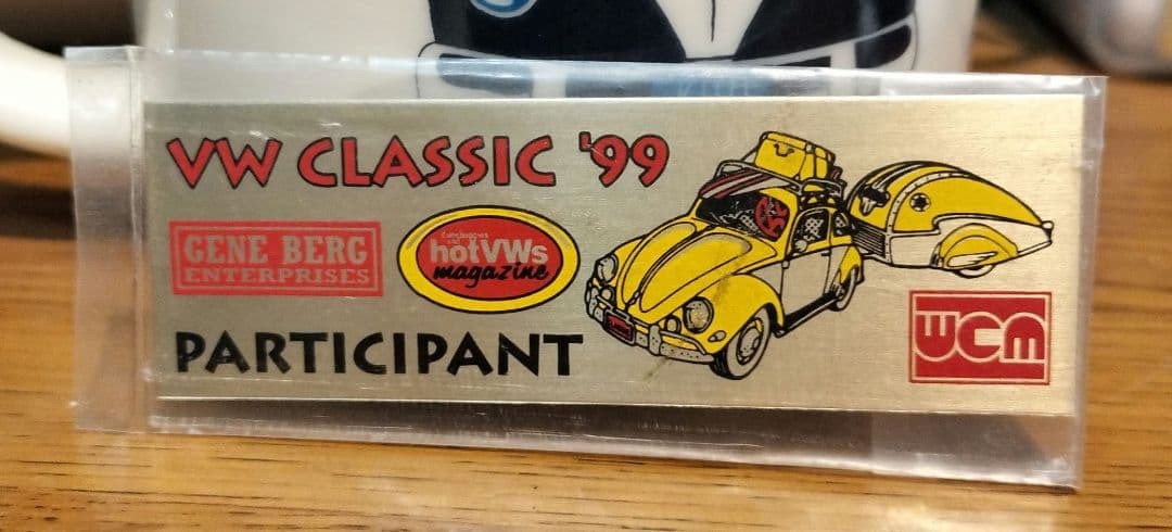 VW Classic '99 Plate NOS Unopened AirCooled Volkswagen