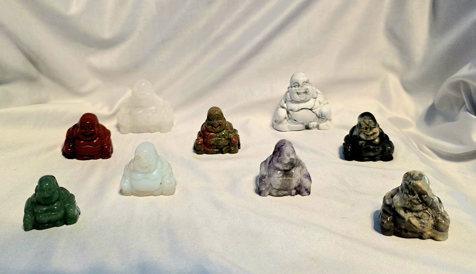 Sale Crystal Rock Mineral Bundle Rare Buddha Collection Quartz Amethyst More 9pc
