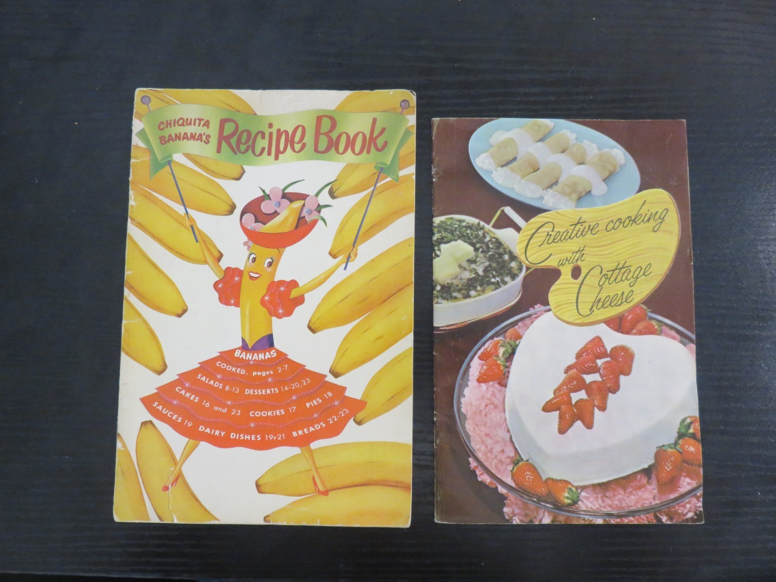 Vintage 1950 Chiquita Banana's Recipe Book, Creative Cooking W/ Cottage Cheese