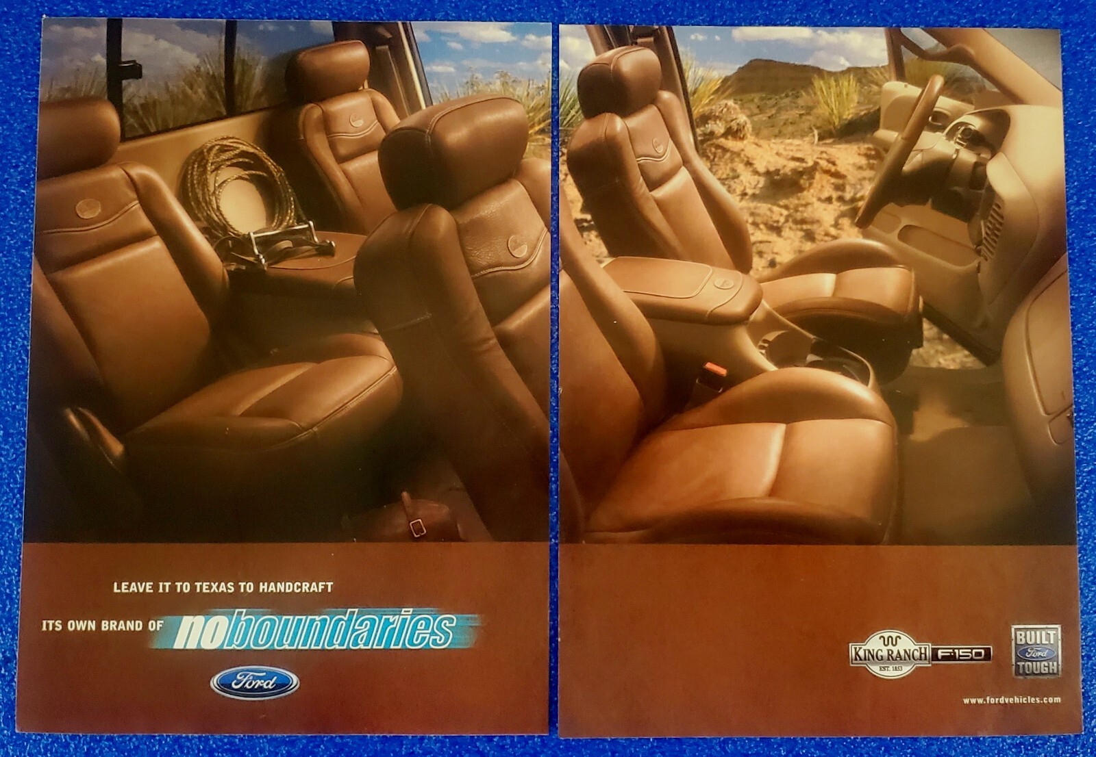 2002 FORD KING RANCH F150 SUPERCREW ORIGINAL 2 PAGE PRINT AD \