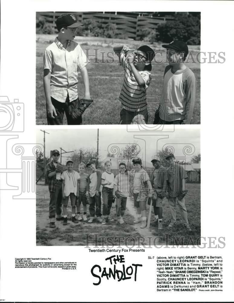 1993 Press Photo The young cast members of the film \