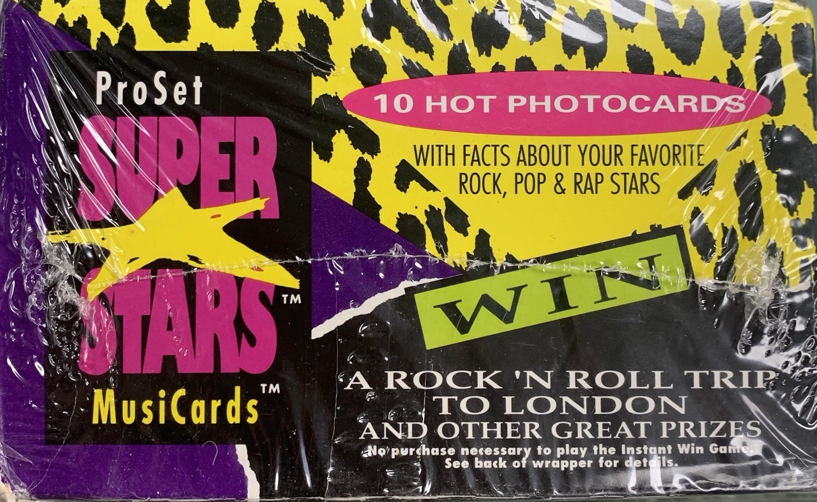 2x 1991 PRO SET SUPER STARS MUSICARDS Series 1 Trading Cards Box Madonna Jackson