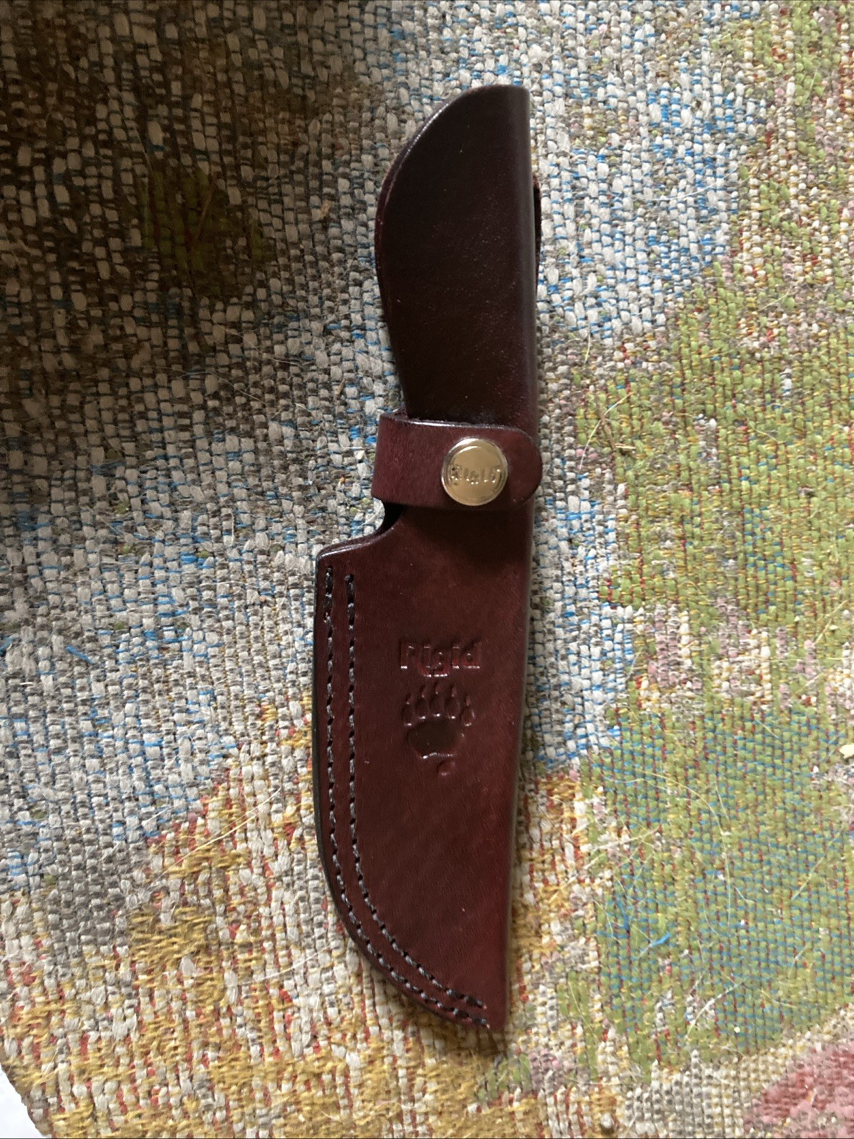 Vintage Rigid Brand Brown Leather Knife Sheath Vintage Rigid Brand Brown Leather Knife Sheath
