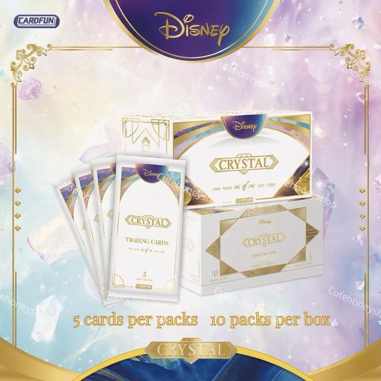 Pre-sale CardFun Disney Crystal Series Collectibles Cards Sealed Box 2026