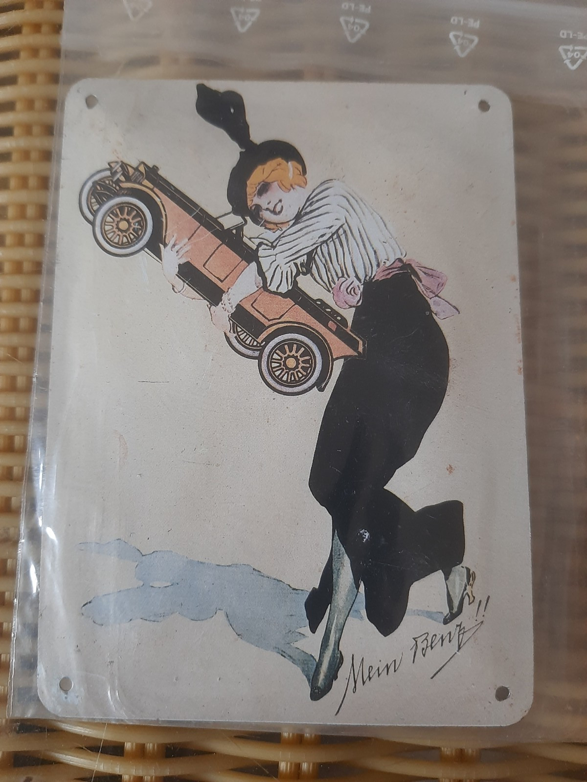 Rare tin postcard postcard Rare tin postcard postcard