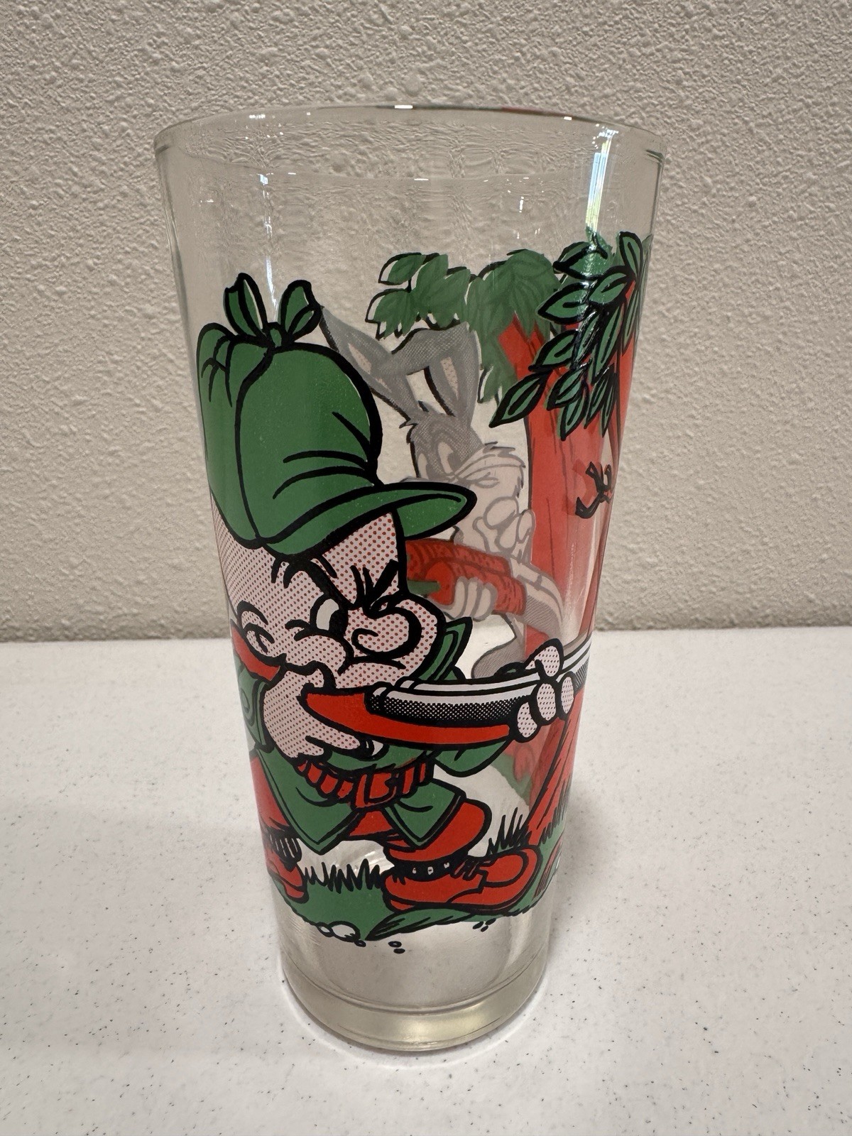 Pepsi Collector Series Warner Bros. 1976 Clear Soda Advertising Glass