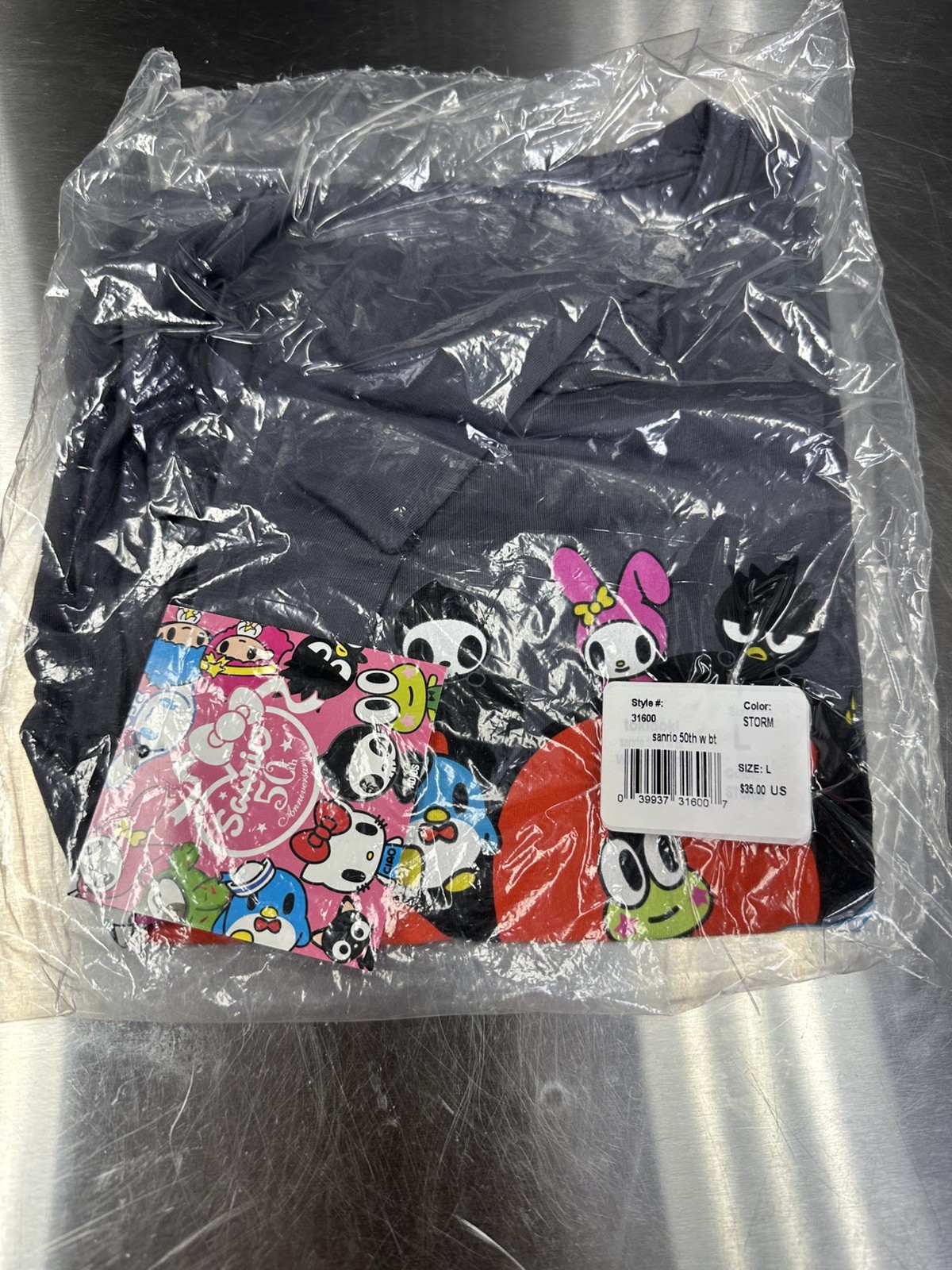 Tokidoki Hello Kitty Sanrio 50th Anniversary Women’s T-Shirt size Large Sealed