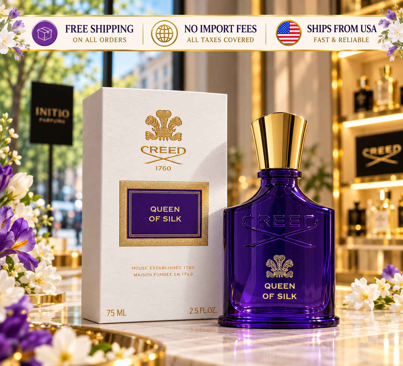 creed queen of silk Eau de Parfum for women 75 ml New in Sealed Box TESTER