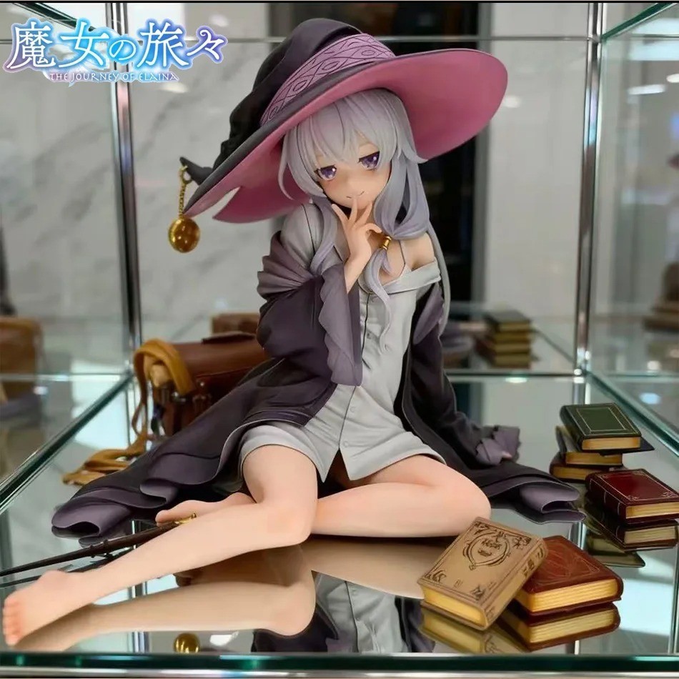Wandering Witch Elaina 19cm PVC Anime Figure Witch Collectible Statue Model Gift