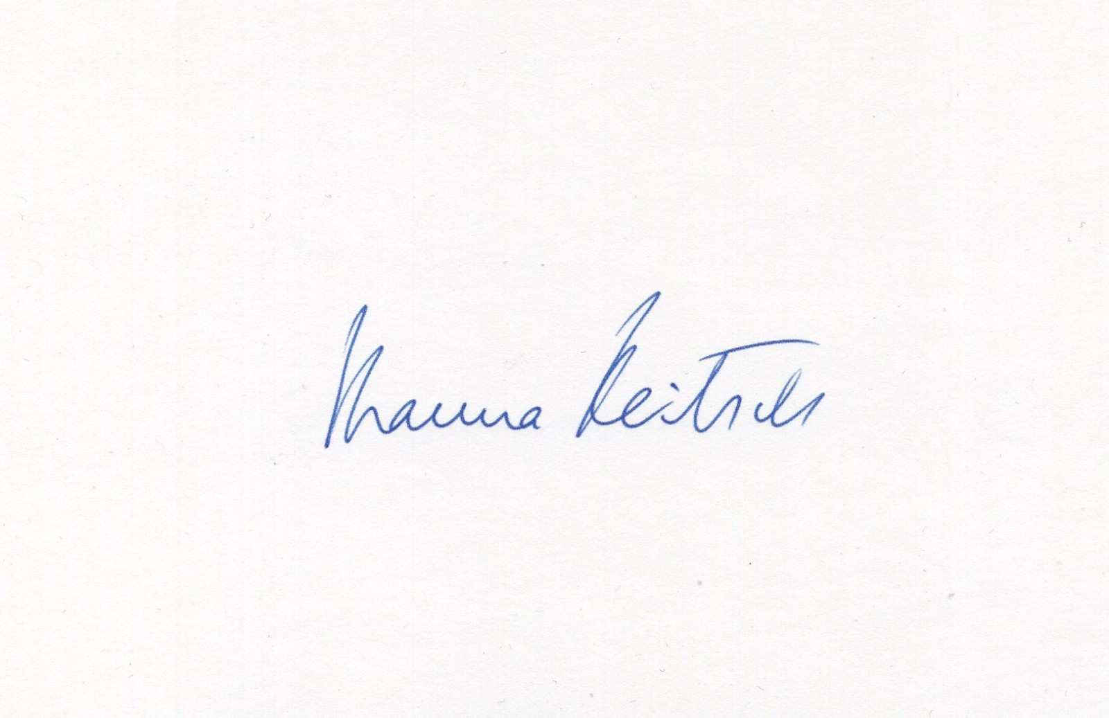 HANNA REITSCH, hand-signed card - very rare