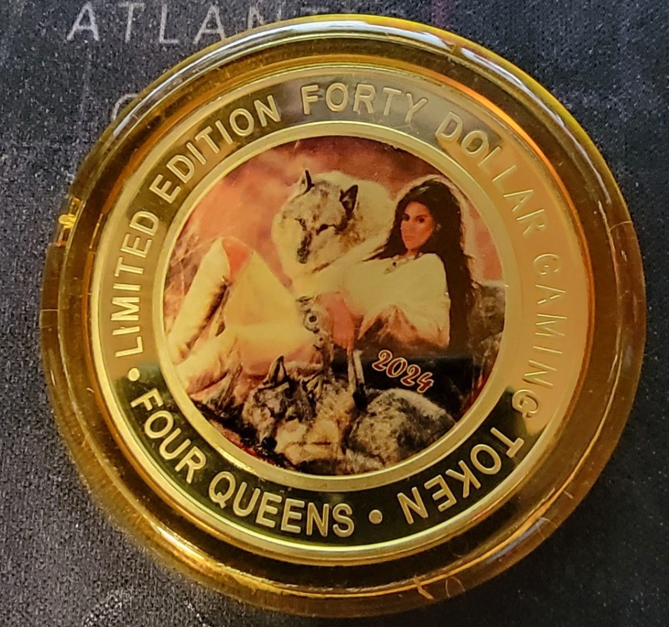 Four Queens 2024 Yellow Cap Silver Strike .999 Fine $40 Token January Four Queens 2024 Yellow Cap Silver Strike .999 Fine $40 Token January