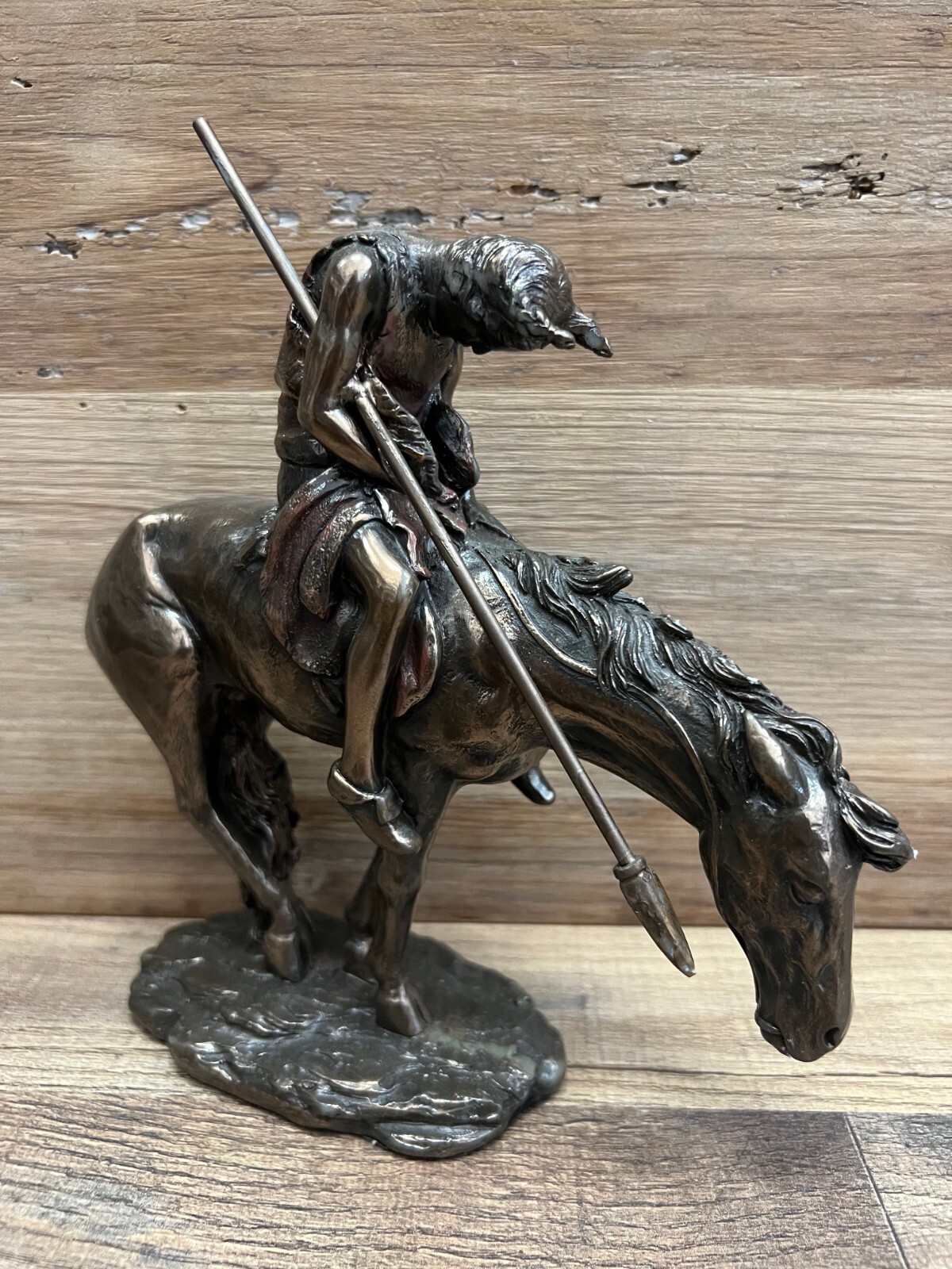 Native American End Of The Trail Heavy Resin Figurine 8 Native American End Of The Trail Heavy Resin Figurine 8