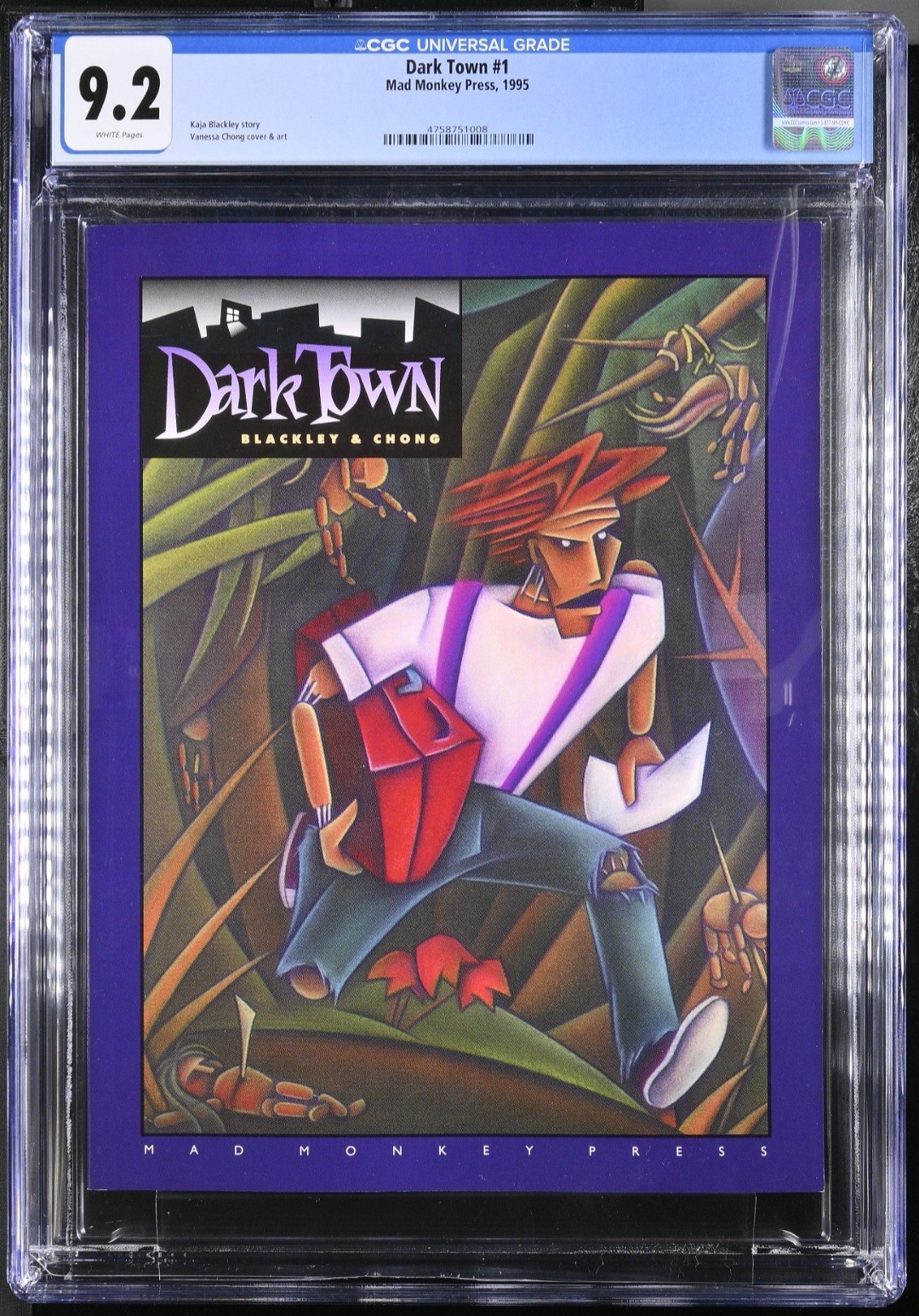Dark Town #1 CGC 9.2 Mad Monkey Press 1995 TPB Rare Indie Graphic Novel Top Pop