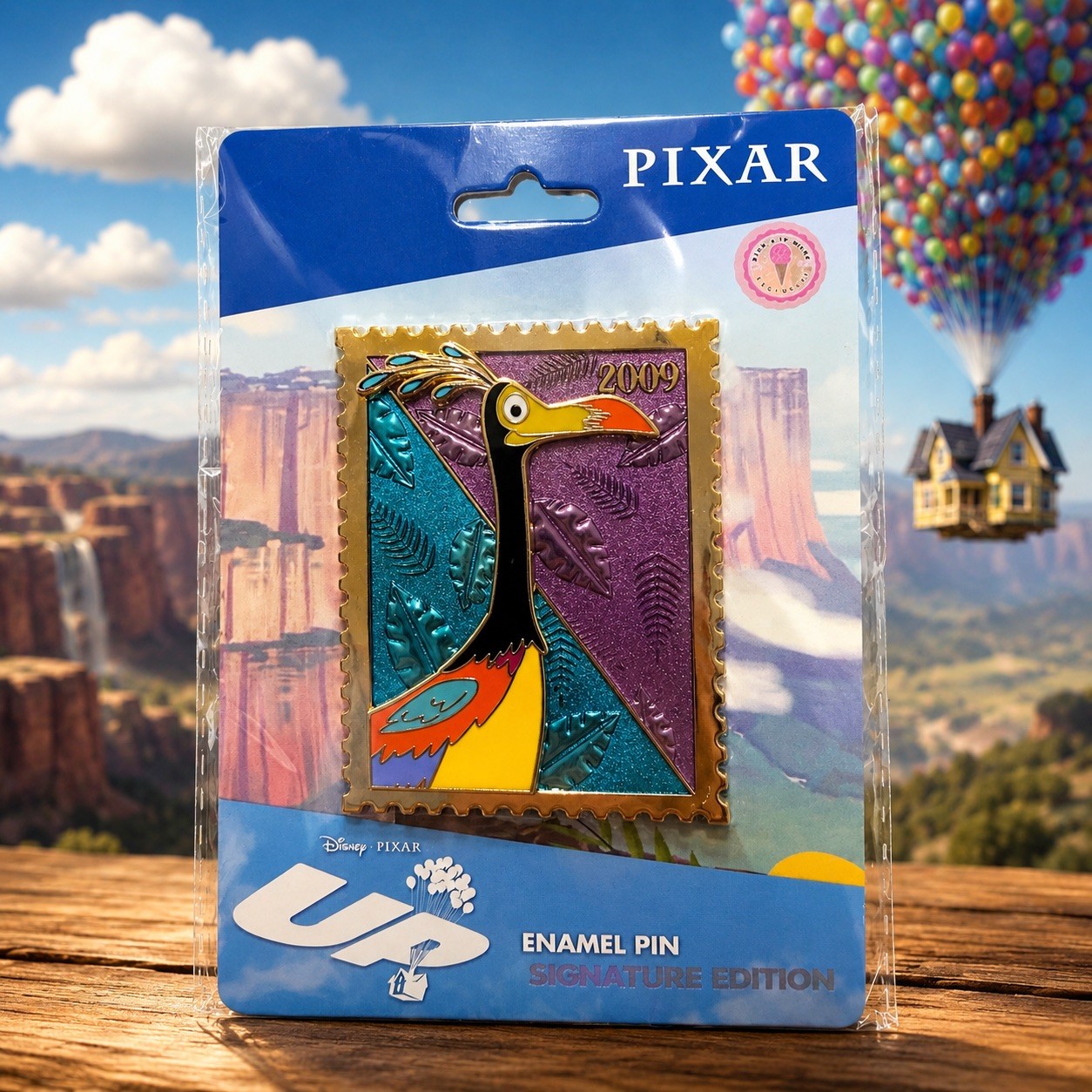 Disney Pixar Royal Stamp Up Kevin Collectible Pin - Pink a la Mode